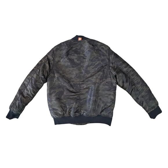 Southpole VINTAGE Y2K Camo Army Zip Up Bomber Puffer Jacket Men’s Size Medium - Picture 2 of 13